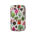 Cute retro owl and trees pattern blackberry case from Zazzle.com