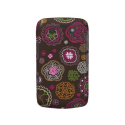 Cute doodle retro flowers heart pattern design blackberry bold covers from Zazzle.com