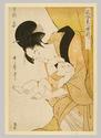 Japanese Print Woman Ukiyo-e Woodblock Print Kitagawa Utamaro