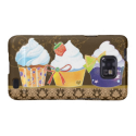 Three Whimsical Cupcakes Samsung Galaxy S Android Samsung Galaxy Case from Zazzle.com
