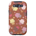 Cupcakes on Chocolate Samsung Galaxy SIII Cover from Zazzle.com