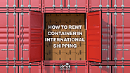 Lease Shipping Containers for International Shipping
