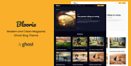Blooria - Modern and Clean Magazine Ghost Blog Theme by electronthemes