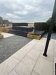 Beige Outdoor Porcelain Paving - Royale Stones