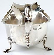 Sterling sauce boat / gravy boat solid silver wedding anniversary gifts wedding gifts for the couple English silver