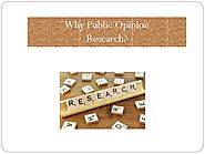 Why Public Opinion Research?