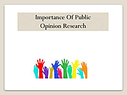 Importance Of public opinion research