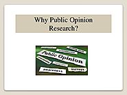 Why public opinion research?