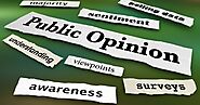 Role of Social media in Public opinion research