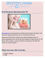 Best Oral Surgeons in Spotsylvania VA - Spotsylvania Oral Surgery by Spotsylvania Oral Surgery - Issuu