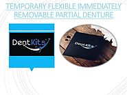 Temporary flexible immediately removable partial denture