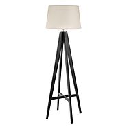 Easel Dark Wood Floor Lamp