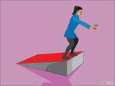 To make changes without knowing that we'll land on our feet.