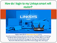 How do I login to my Linksys Smart WIFI router | edocr
