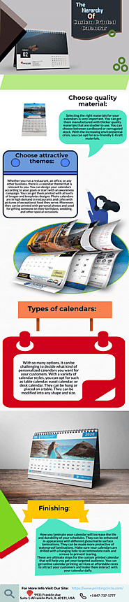 Custom Printed Calendar