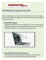 Tips To Sell Broken Computer Near Me - ComputerXpress by ComputerXpress - Issuu