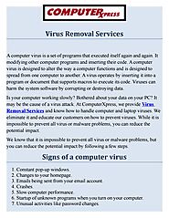 Virus Removal Services at ComputerXpress by ComputerXpress - Issuu