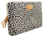 Kayond®Cute Leopard's Spots Style Canvas Fabric Ultraportable Neoprene 15-15.6Inch Laptop / Notebook Computer / MacBo...