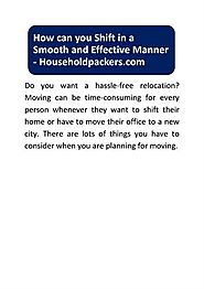 How Can You Shift in a Smooth And Effective Manner
