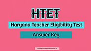 HTET Answer Key 2020 Download for PRT, TGT & PGT