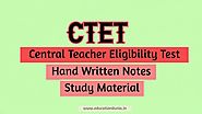 CTET Notes Study Material for HTET Exam Download PDF
