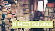 NIMCET Syllabus Download PDF NIMCET Exam Date 2020