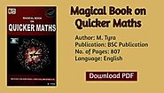 Magical Book on Quicker Maths Free PDF Download