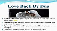 Dua For Lover To Come Back - Best Dua For Lover in Islam