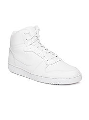 Buy Nike Men White Solid Ebernon Mid Top Sneakers - Casual Shoes for Men 7487765 | Myntra