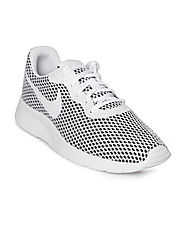 Buy Nike Men White & Black Tanjun SE Sneakers - Casual Shoes for Men 4330860 | Myntra