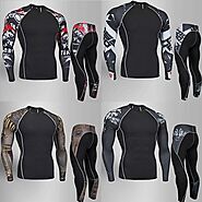 UFC Compression Men - Long Sleeves T Shirt and Trouser