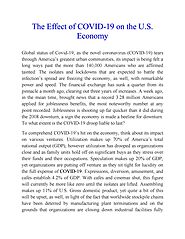 The Effect of COVID-19 on the U.S. Economy by coronaprotector - Issuu