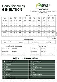 Existing Actual Price - Fusion Homes Latest Price List - Payment Plan