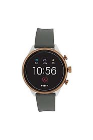Buy FOSSIL Womens Sport Black Dial Silicone Smart Watch - FTW6025 | Shoppers Stop