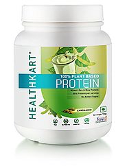 Healthkart 100% Plant Protein - 1Kg (Cardamom Flavour) Vegan & Lactose Free