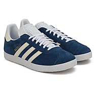 Buy ADIDAS ORIGINALS Blue rubber Gazelle W Sneakers online | Looksgud.in