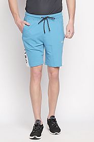 Ajile Men Cut & Sew Blue Shorts - Selling Fast at Pantaloons.com