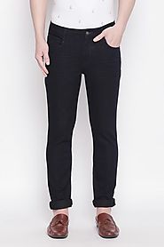 Bare Denim Men Solid Rinse Jeans - Selling Fast at Pantaloons.com