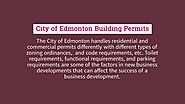 City of Edmonton Building permits - Edmonton Permit