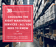 Choosing the Right Warehouse Services - All you need to know