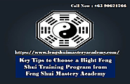 Key Tips to Choose a Right Feng Shui Training Program - fengshuimastery