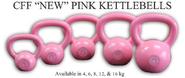 CFF Pink Russian Kettlebell Set - Great for Cross Training, MMA, Boxing, Personal Training