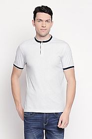 Byford Men Printed White T Shirt - Selling Fast at Pantaloons.com