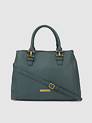 Buy Caprese Green Solid Handheld Bag - Handbags for Women 11511958 | Myntra