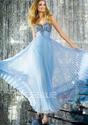Cheap 2014 Dainty Blue Sweetheart Neckline Empire Waist Beading Crystal Summer Long Prom Dress UK - Dresswe.co.uk