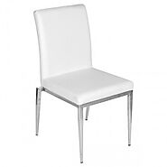 Alfred Stackable White Dining Chairs