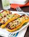 Chipotle Black Bean Stuffed Delicata Squash