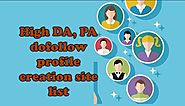 Top 500 High DA Dofollow Profile Creation Sites List 2020-21 [Updated] - 4 SEO Help