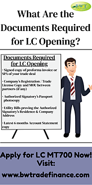 Infographic: Documents Required for LC Opening – LC MT700