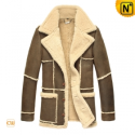 Fur Lined Christmas Trench Coat CW819431 - CWMALLS.COM